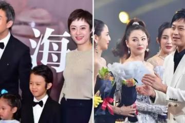 鄧超太開心了！一家四口走紅毯，兒子驚艷，女兒可愛，老婆太高級