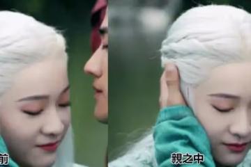 女星臉上的粉底有多厚?男主親了她額頭一下「嘴唇瞬間的變化」笑噴網友:化妝師在刷牆