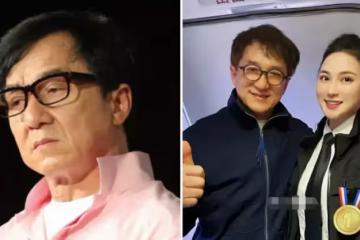 成龍和空姐親密合影，索要女方「地址電話」惹爭議，網友：人老心不老