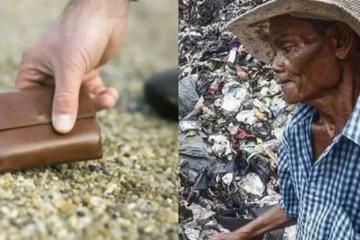 80歲拾荒老人撿到3萬，男子硬說少2萬，老人掀起衣服，失主愣住了：做人一定要有良心