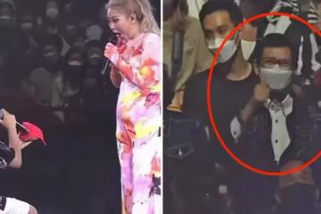 鄭欣宜演唱會驚喜連連！臺上被送戒指直呼「oh my god」父親鄭少秋臺下大笑，打扮潮流不顯老