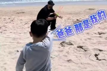 於曉光一家過父親節,4歲兒子突飛猛漲,秋瓷炫的肚子意外搶鏡