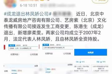 成龍退出妻子的公司,引髮網友激烈的討論,被懷疑他們倆感情生變