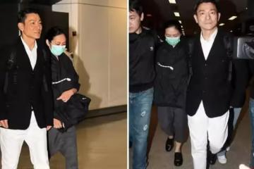 劉德華夫婦罕見合體，老婆「棉服配七分褲」看不懂，整體美感被打破，拉襠褲徹底穿成了小短腿：氣質不像天王嫂
