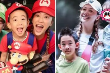 應采兒曬與倆兒子合照!Jasper比剪刀手賣萌少女心炸裂,hoho「歪頭殺」打扮超像女孩,網友驚呼:小春哥想要女孩了