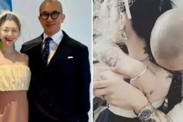 大S具俊曄接吻照曝光！穿抹胸裙靠男方懷中，身材豐腴比例完美，白嫩皮膚紋身太搶鏡