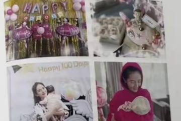 謝娜小女兒罕曝光，渾身肉乎被媽抱懷裡太乖巧，身後豪宅內景吸睛