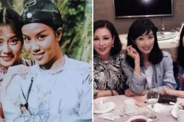 數位香港老戲骨聚會!兩代「黃蓉」同框,魏秋樺戴大鉆戒笑容燦爛