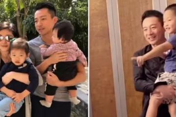 汪小菲抱顧客家小男孩「滿眼父愛」,親吻臉頰好開心,遺憾吐心酸:很久沒抱孩子了