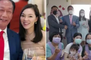 鴻海老闆娘曬近照，47歲穿短裙大秀美腿，渴望和71歲老公生4胎