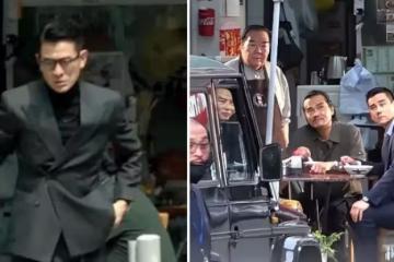 劉德華新片開拍，一身黑色西裝看不出60歲，還有林家棟彭于晏共演