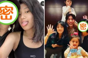 賈靜雯跟女兒合影,素顏很黑還有斑,46歲的老態明顯,網:真實不做作