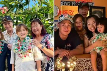 74歲許冠傑罕見曬全家福！面容蒼老認不出，兒孫皆似歐美人