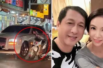 嘉儀騎士撞3千萬勞斯萊斯,車主霸氣喊「免賠」身分起底,老婆是本土劇女星,連醫藥費都買單,網喊:錢多心又善
