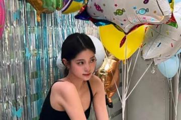 歐陽娜娜身材不一般，男生汗衫也能穿出凹凸感，配上嬰兒肥更好看