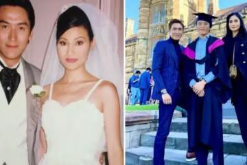馬德鐘夫婦「結婚29周年」罕曬婚紗照，博士妻子身材出眾，二人像極了王子與公主，PO長文表白嬌妻：有你同在就是幸福