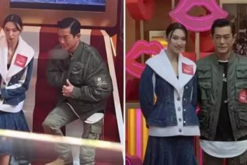 51歲古天樂被偶遇，五官帥氣28年沒變化，與美女演員站一起如姐弟
