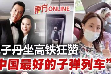 「宇宙最強」甄子丹攜妻坐高鐵　狂贊：中國最好的子彈列車！