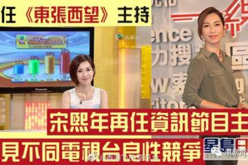 一線搜查丨宋熙年再任資訊節目主持 與《東張》打對台屬良性競爭