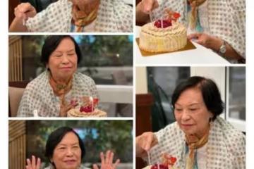 狀態佳!85歲香港知名老戲骨獲好友送壽桃慶生,曾鬼門關前走一遭