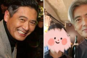 67歲周潤發與女粉絲合影!「滿頭白髪」身形精瘦,五官帥氣「謙遜低調」氣質儒雅,網友:相由心生