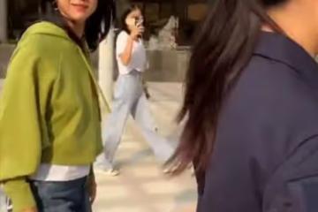 湯唯首爾街頭被偶遇,大氣回應婚變傳聞,被中韓粉絲熱情表白
