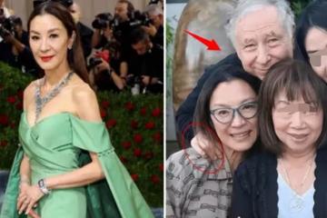 59歲楊紫瓊罕秀恩愛！被77歲未婚夫貼臉露肩，男方白發蒼蒼滿皺紋，網友調侃像父女：是真愛嗎？