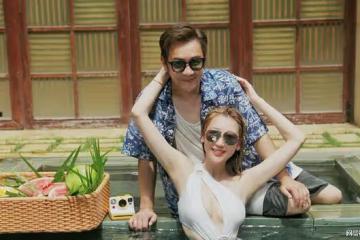慶祝結婚11年!香港知名男星妻子曬泳裝照,網友直呼:九頭身美女