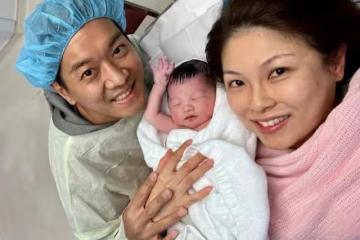 恭喜！TVB著名男星38歲富貴妻子剖腹產下二胎，正式宣布封肚