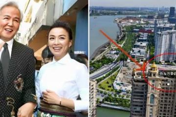張庭黃浦江邊「480坪豪宅」壕無人性！2層空中花園，露台裝飾像皇宮「230萬/坪做菜園」