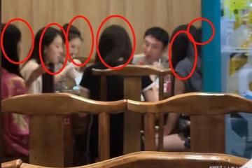 王思聰帶六位美女到小餐館，大口吃飯面色漲紅，酒吧一晚消費40萬
