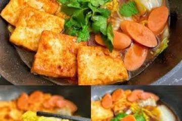 無敵下飯好吃到流淚的❗火腿豆腐煲❗