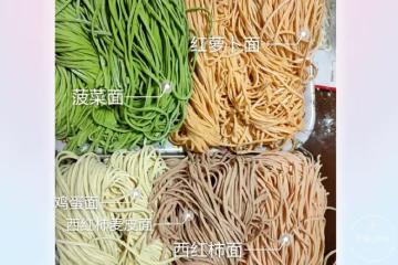 自製麵條                           （壓面機）