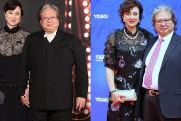 洪金寶妻子近照曝光,身穿黑色連衣裙氣質高貴,笑起來臉上褶皺明顯,網友:真是優雅的代表