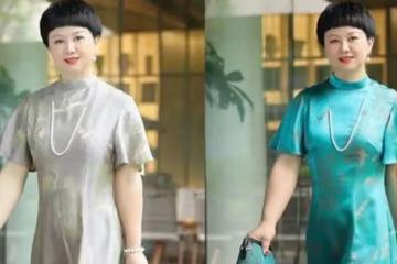 腰圓的女人，今夏穿這條「桑絲提花裙」，50、60歲顯瘦更年輕！
