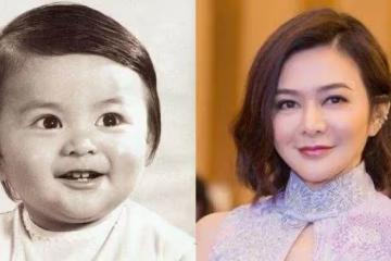 8位港星童年照，張柏芝、朱茵從小美到大，網友：每個顏值好高！