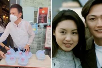 58歲陶大宇街邊當志願者！低頭彎腰派飯顯恭敬，汗水浸濕衣服毫不在意，網贊：有擔當！