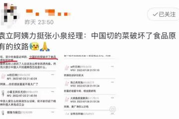 袁立被曝力挺張小泉 稱中國人切菜破壞食品紋路