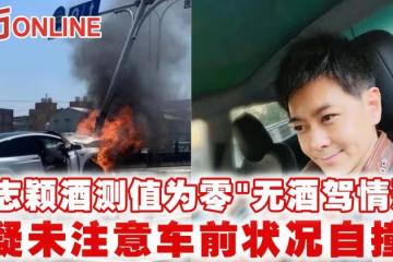 林志穎酒測值為零「無酒駕情形」 疑未注意車前狀況自撞