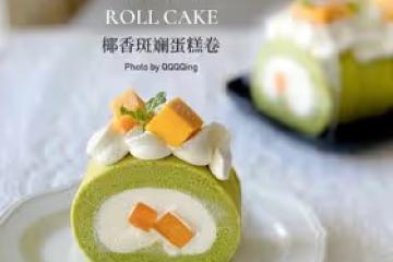 椰香斑斕芒果蛋糕卷