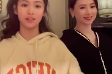 翁虹女兒太美了，母女同框高顏值超驚艷，不出道真可惜了！
