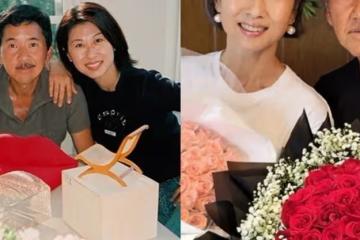 嫁給自己偶像!葉蒨文捧大束玫瑰「燦笑像小孩」喜迎結婚26週年 罕放閃「墨鏡反射出愛情」網讚:太甜了