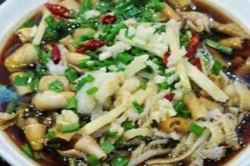 蔥油牛百葉