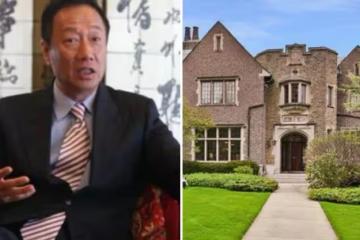 71歲郭台銘國外豪宅曝光!家中藏酒室復古氣息濃郁,背靠湖畔風景怡人,入戶是歐式大花園,停車場可供6輛汽車停放