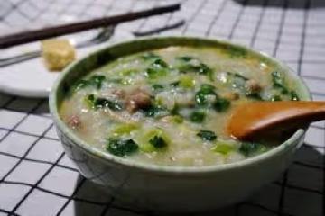 青菜香菇牛肉粥｜牙疼粥