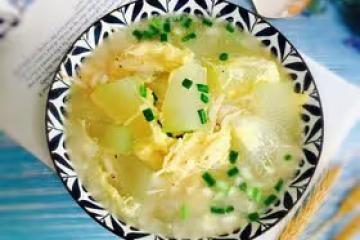 炎夏消暑湯～冬瓜蛋湯