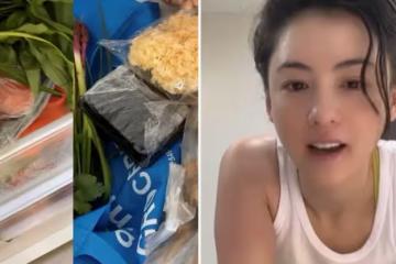 42歲張柏芝大秀廚藝！食材堆一整桌太凌亂，手臂上黑色紋身『』好搶鏡，網友：確實是賢妻良母