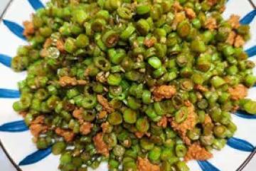 下飯菜:肉沫豆角