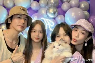 鍾麗緹為二女兒慶生,程莉莎夫婦到場,14歲Jaden身高超過媽媽