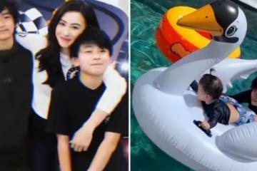 張柏芝罕曬小兒子近況！Marcus做廣告模特，穿碎花褲子粉色鞋打扮十分秀氣，睫毛濃密大眼超迷人